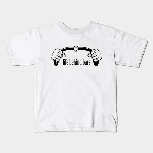 life behind bars Kids T-Shirt by Fun-E-Shirts